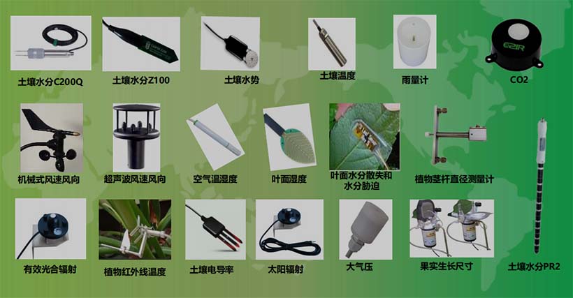農(nóng)業(yè)物聯(lián)網(wǎng)連接的部分傳感器--土壤、氣象、植物生理